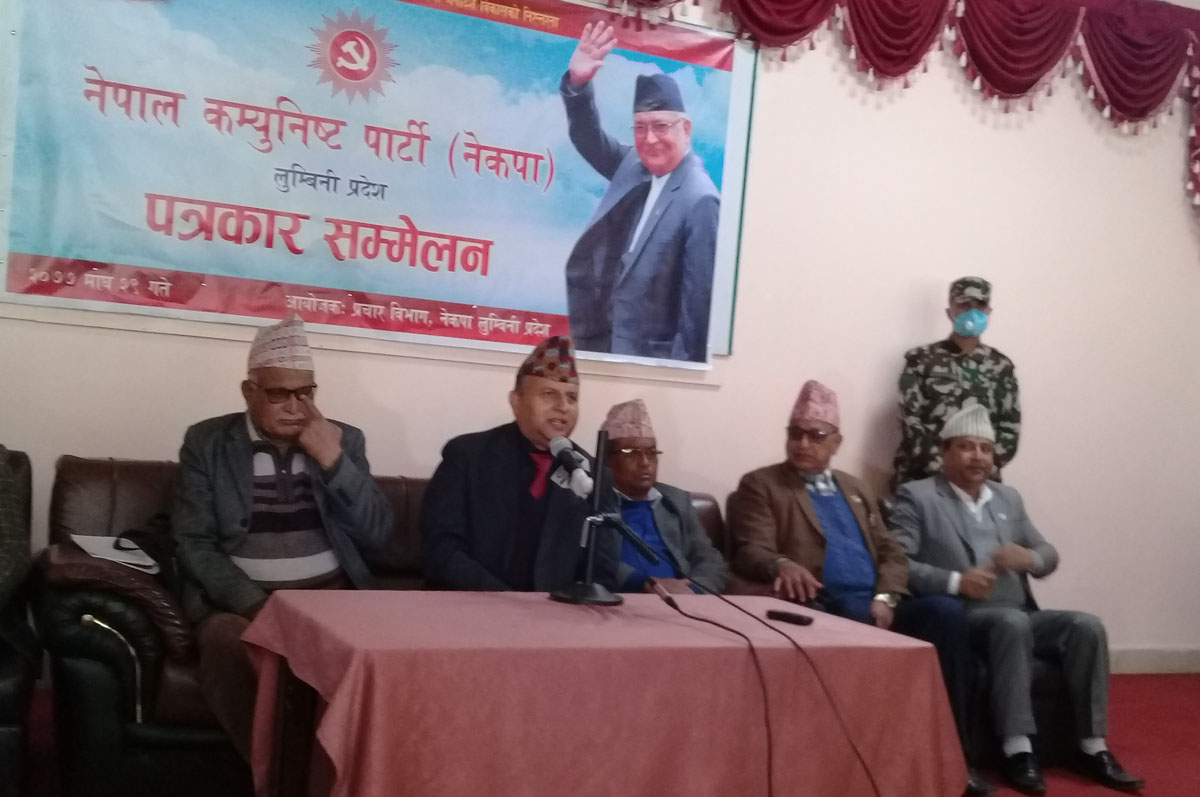 केपी ओलीप्रतिको समर्थन बुटवलको सभाबाट राष्ट्रलाई देखाउँछौं: मुख्यमन्त्री पोखरेल 
